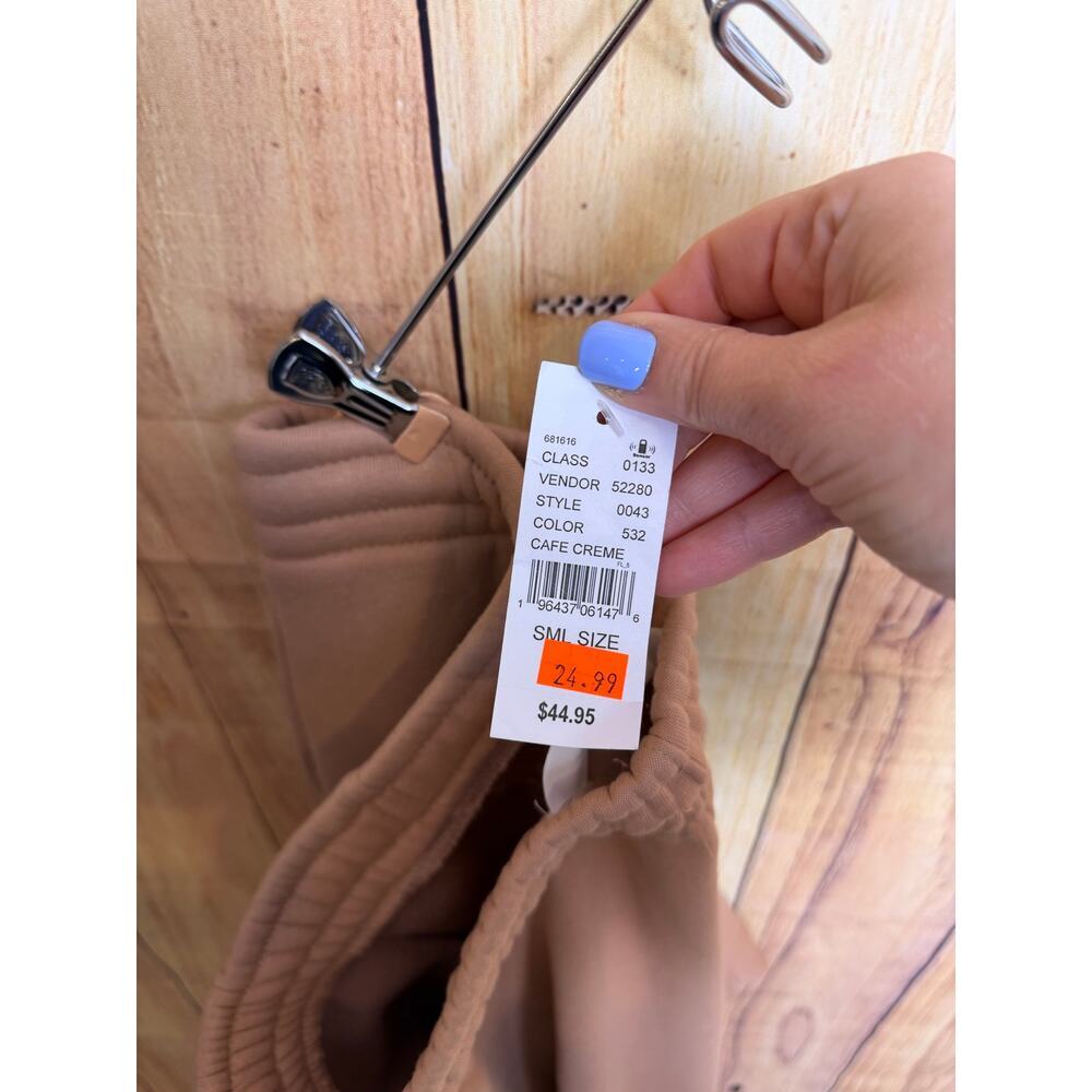 Pacsun Joggers with Pockets Beige Peach Brown Color Size S READ - Picture 5 of 5